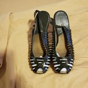 Olive Green Patent Leather Michael Kors Sandals